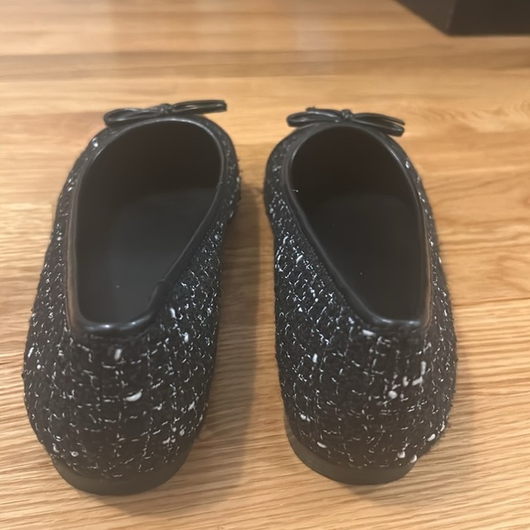 J. Crew Black and White Tweed Ballet Flats Size 6.5 - Picture 6 of 10